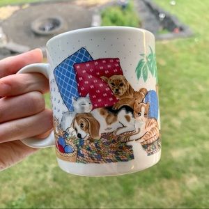 Vintage JSNY Animal Mug Dog & Cat Cup